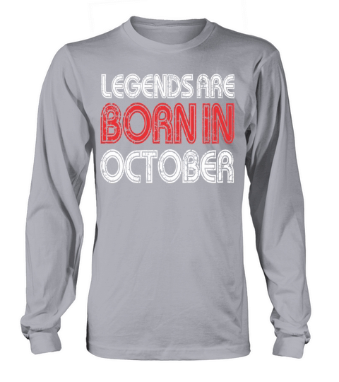 Born in October Men's Long Sleeve