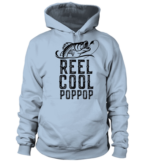 Reel Cool Pop Pop Fishing Gift Funny Birthday Women's Hoodie