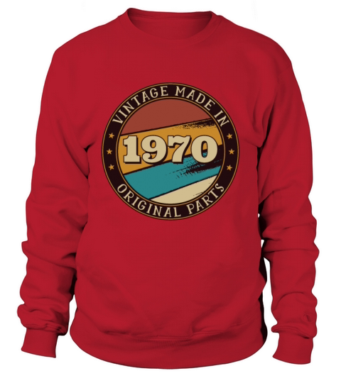 Retro Classic Born in 1970 50th Birthday Vintage Men's Sweatshirt
