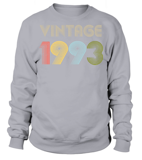 28th Birthday Vintage Shirt Born In 1993 Gift Tee Men's Sweatshirt