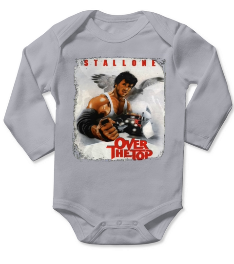 Au dessus du Stallone Vintage des années 80 Long Sleeve Baby One-Piece