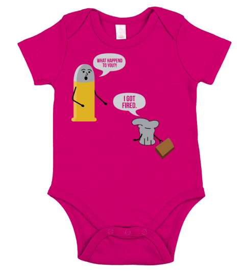 I Got Fired Funny Bullets gift for Gun Lovers Short Sleeve Baby One-Piece