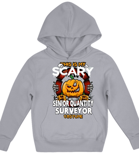 SENIOR QUANTITY SURVEYOR Scary Halloween Kids Hoodie
