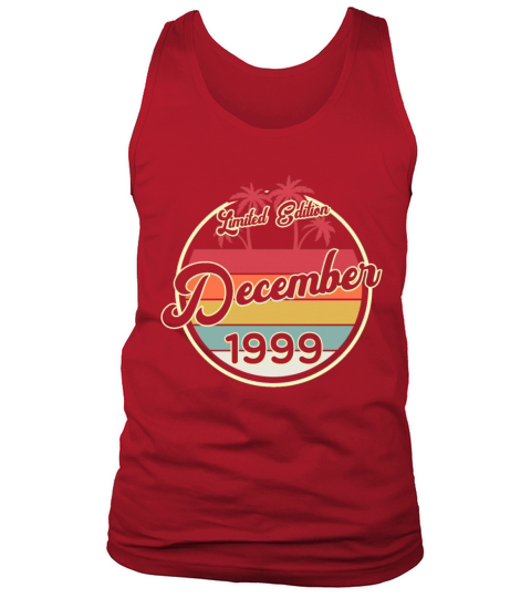Vintage 80s December 1999 20th Birthday Gift Idea Men's Tank Top