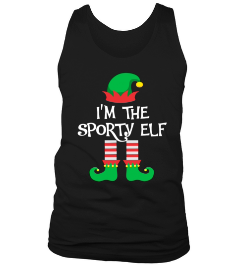 I m The Sporty Elf Matching Family Group Christmas Men's Tank Top