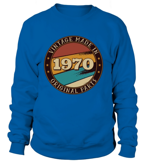Retro Classic Born in 1970 50th Birthday Vintage Women's Sweatshirt