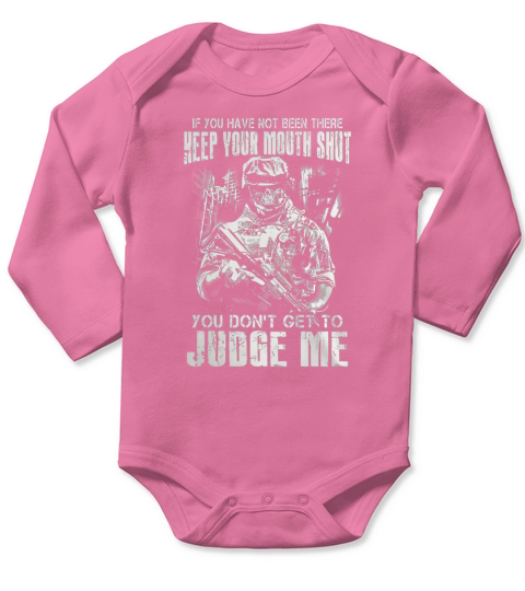KEEP YOUR MOUTH SHUT Long Sleeve Baby One-Piece