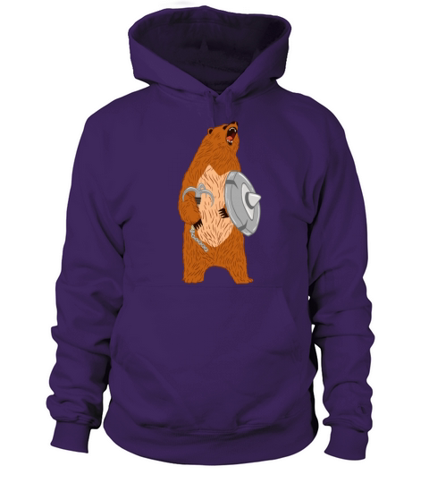 Unique Bear Shirt Nice Outdoor Warrior Funny Bear Women's Hoodie