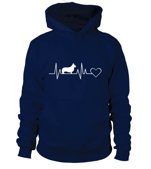 Welsh Corgi Heartbeat Gift for Men Woman Children Men's Hoodie