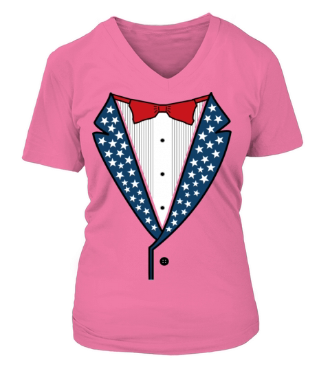 Star Spangled Tuxedo T-Shirt Women's V-Neck T-shirt