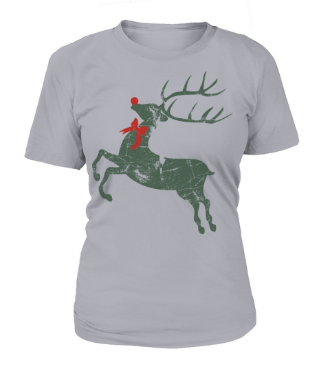 Merry Christmas Vintage Christmas Rudolph Reindeer Women's T-Shirt