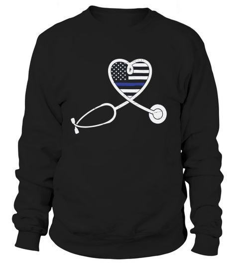 Nurse Wife Police Officer Heart Women's Sweatshirt