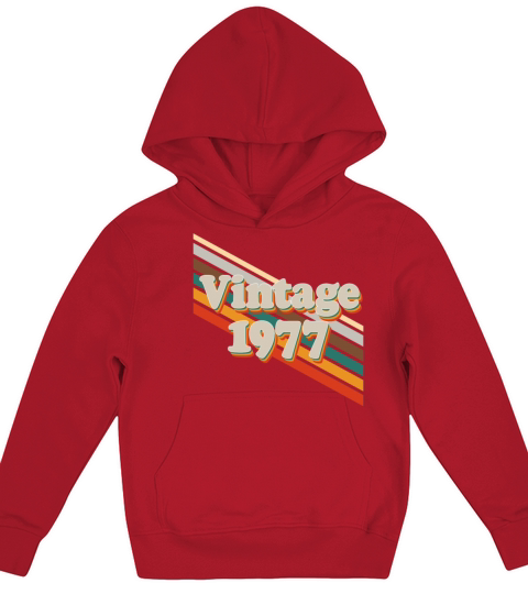 Retro Vintage 1977 Kids Hoodie