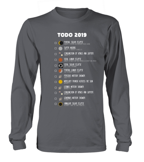 Amateur Astronomers TODO-list 2019 Women's Long Sleeve