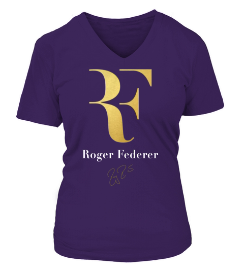 Roger Federer RF V-neck T-Shirt Woman