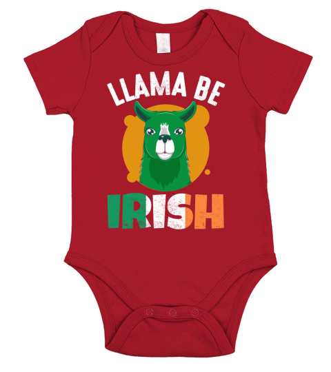 Llama be Irish Short Sleeve Baby One-Piece