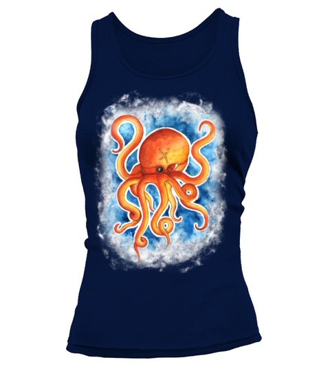 Watercolor octopus Women's Tank Top