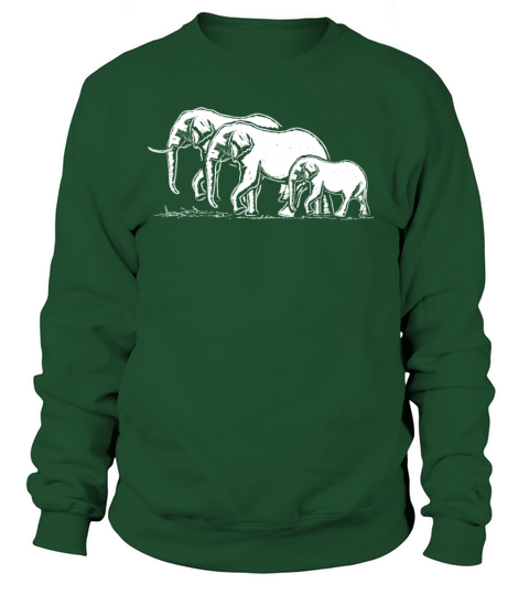Mom Dad Baby Elephants Family Gift Elephant Women's Sweatshirt