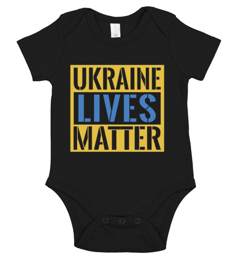 Ukraine Lives Matter Vintage Ukrainian Flag Short Sleeve Baby One-Piece