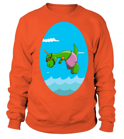 Dinosaur Diver Women's Sweatshirt