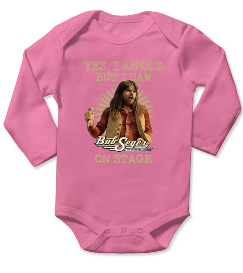 Bob Seger yes I am old but I saw on stage Long Sleeve Baby One-Piece