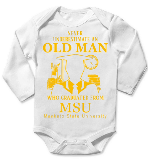 Mankato State University Long Sleeve Baby One-Piece