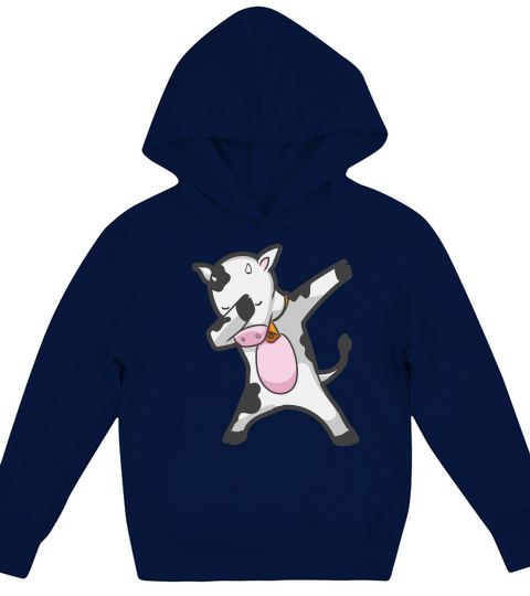 Dabbing COW   CALF  Dab Animal Kids Hoodie
