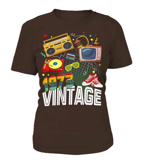 47th Birthday 47 Years Old Vintage 1973 Retro 80s Women's T-Shirt