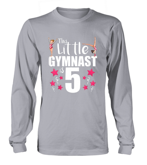 5 Year Old Gymnast Birthday Tumbling Gymnastics 5th Gift Long sleeved Unisex