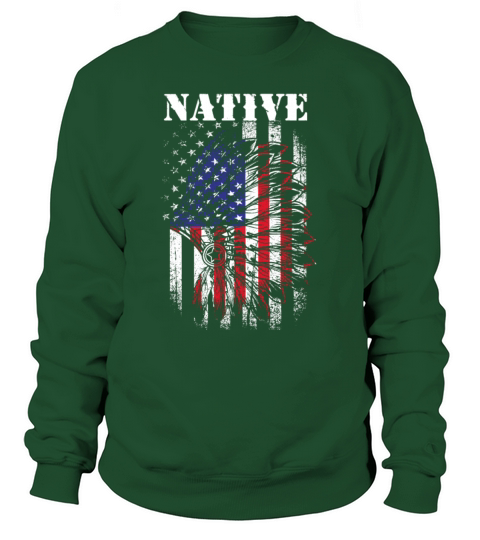 Native American Flag Patriot Indigenous Tribe Women's Sweatshirt