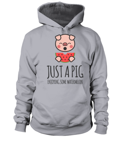 Just A Pig Enjoying Some Watermelon Women's Hoodie