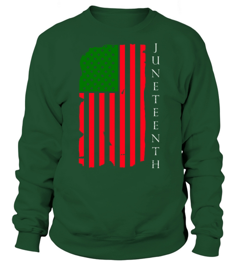 Juneteenth Star Flag Black African American Flag Women's Sweatshirt