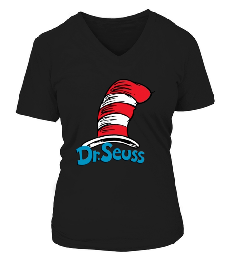 Dr. Seuss Hat T-shirt V-neck T-Shirt Woman
