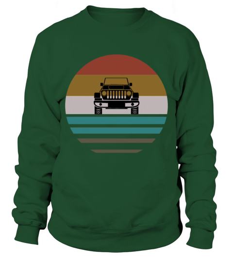 Vintage Jeeps Shirt Retro 70s Distressed Off Road Men's Sweatshirt