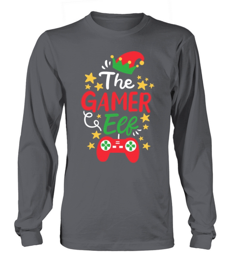 Gamer Elf Christmas Women's Long Sleeve