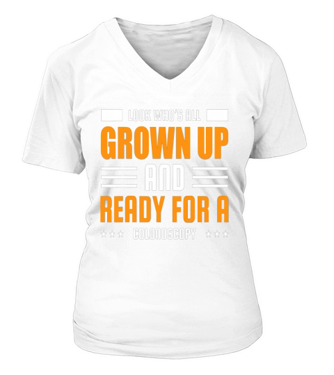 Ready for Colonoscopy Funny 50th Birthday Gift 50 years old V-neck T-Shirt Woman