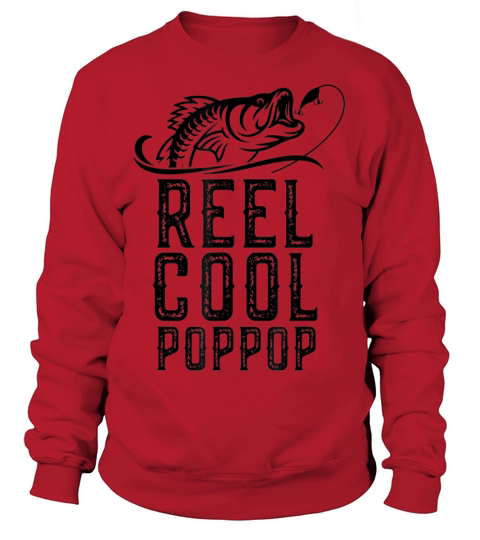 Reel Cool Pop Pop Fishing Gift Funny Birthday Women's Sweatshirt