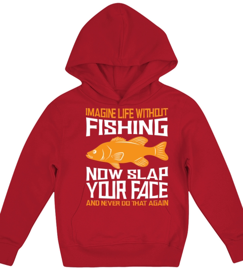 Funny Fishing Lover Fish Fisherman Gift Kids Hoodie