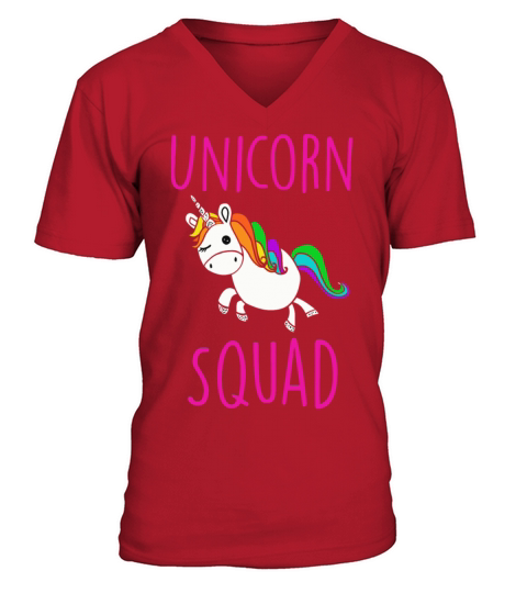 Unicorn Squad Cute Funny Men's V-Neck T-shirt