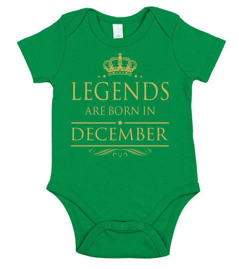 LEGENDS ARE BORN IN DECEMBER Short Sleeve Baby One-Piece