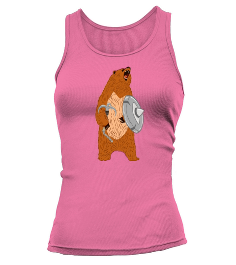 Unique Bear Shirt Nice Outdoor Warrior Funny Bear Women's Tank Top