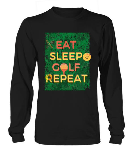 Eat Sleep Golf Repeat Women's Long Sleeve