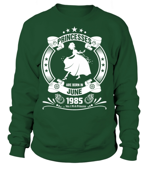 Priencess are Born in June 1985 Women's Sweatshirt