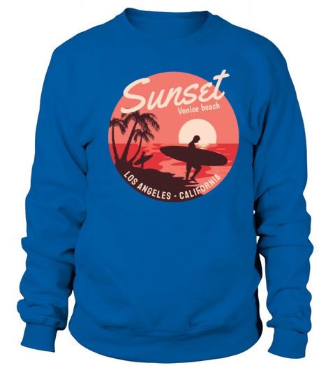 surfing sunset california Women's Sweatshirt