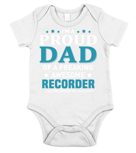 Recorder Short Sleeve Baby One-Piece