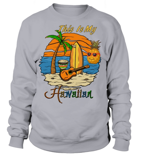 Hawaiian t-shirt with funny pineapple Women's Sweatshirt