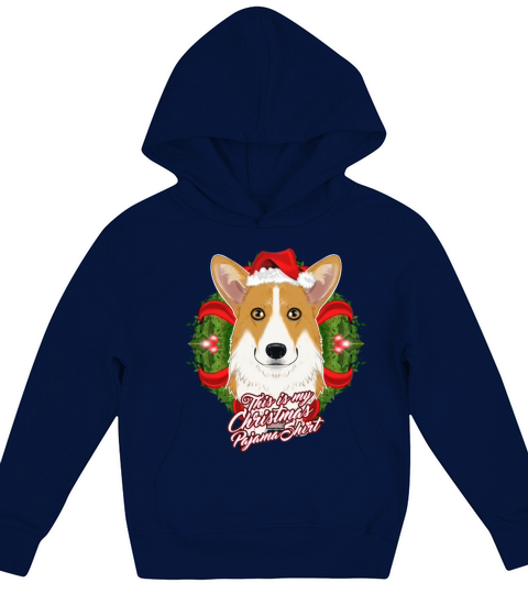 This Is My Christmas Pajama Shirt Welsh Corgi Kids Hoodie