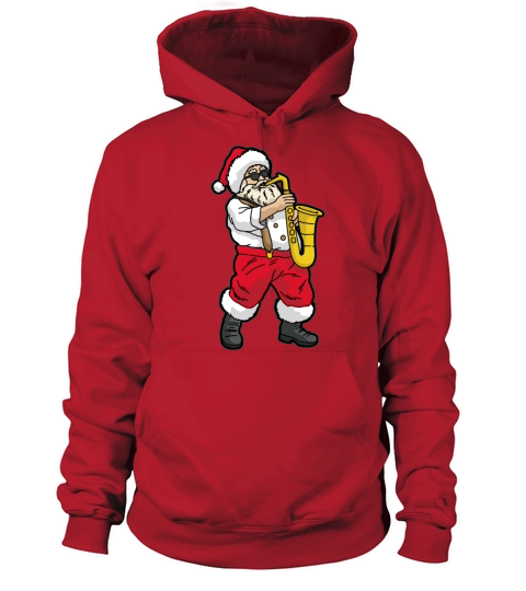 SANTA Playing SAXOPHONE Women's Hoodie