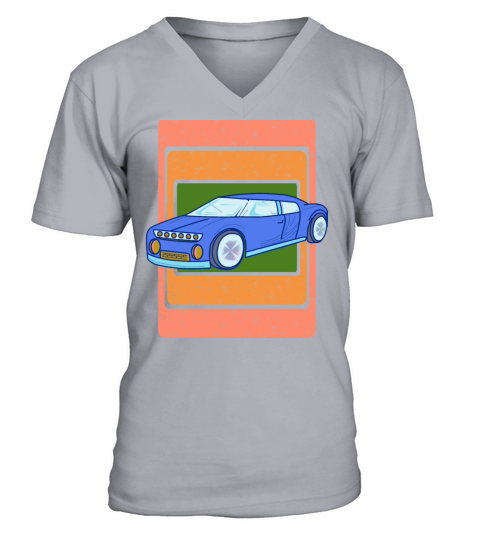 vintage car V-Neck T-shirt