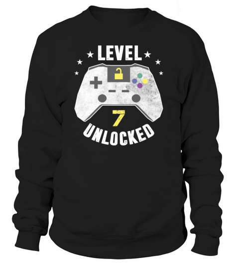 Level 7 Unlocked - 7th Birthday Gift Design Women's Sweatshirt